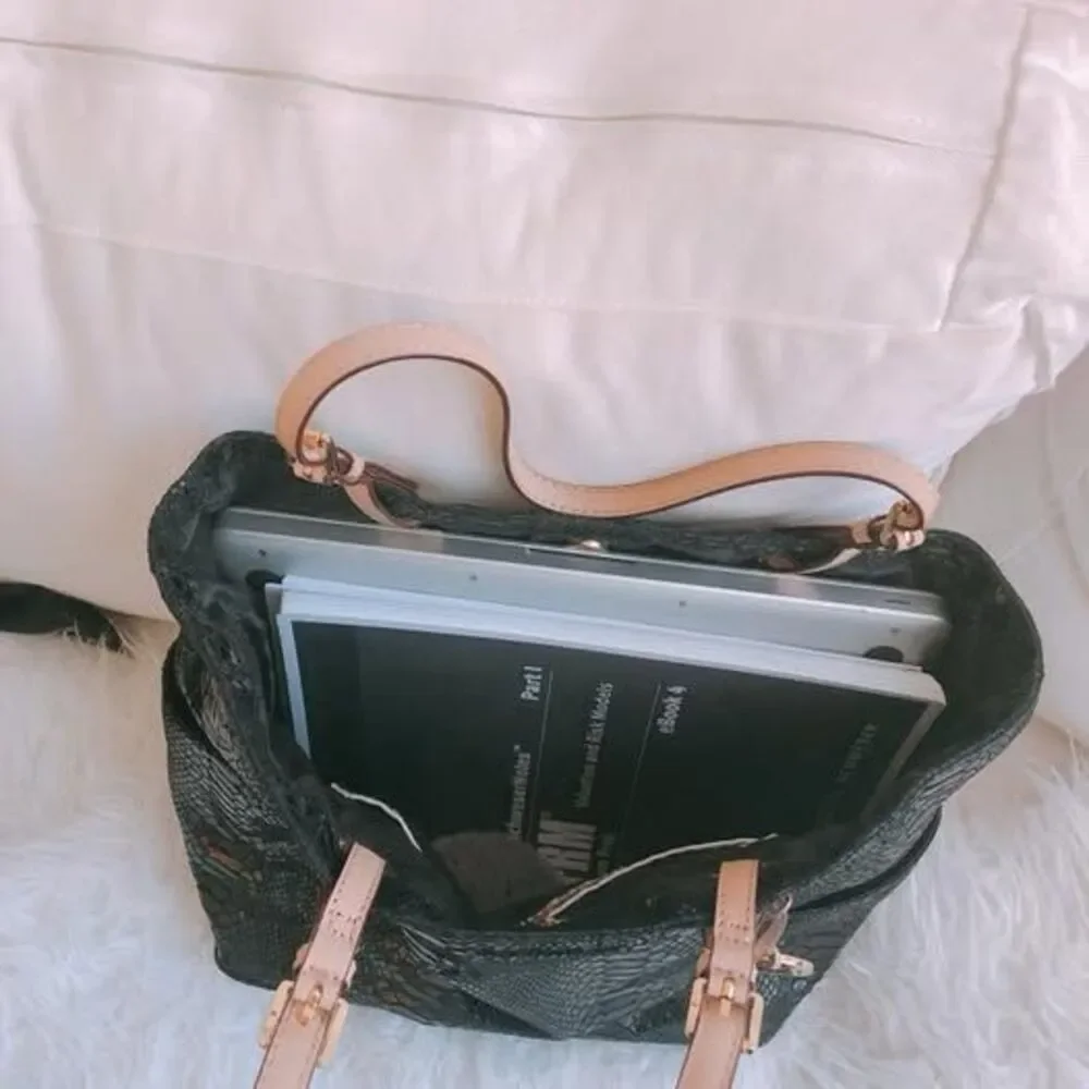 Michael Kors - Jet Set Black Python Embossed Tote – New